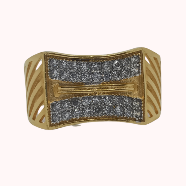 1 Gram Gold Ring with Zirconia