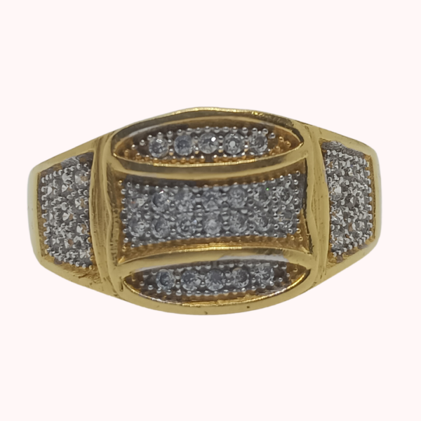 1 Gram Gold Ring with Zirconia