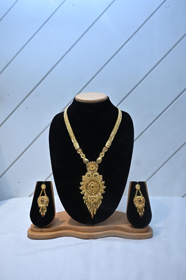 Handcrafted Beaded Necklace Set with Jhumar Earrings
