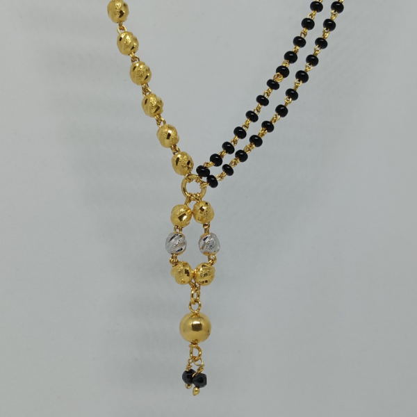 Traditional Mangalsutra with Colorful Stones