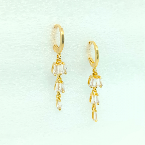 Elegant Dangle Earrings with Cubic Zirconia