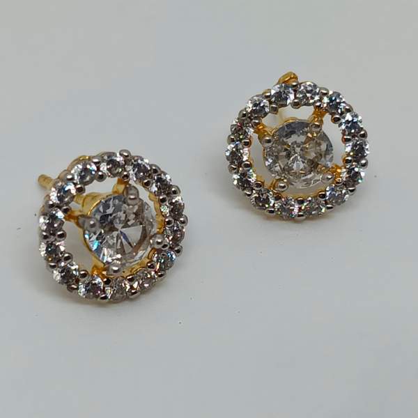 Radiant Halo Stud Earrings