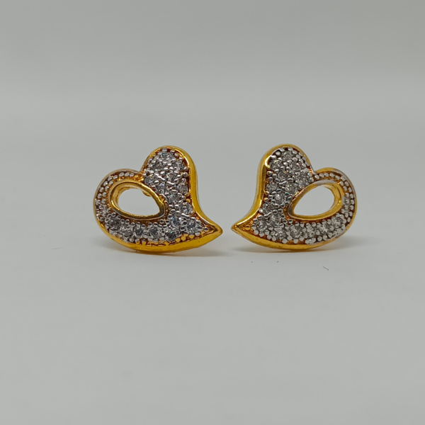 Delicate Heart Stud Earrings