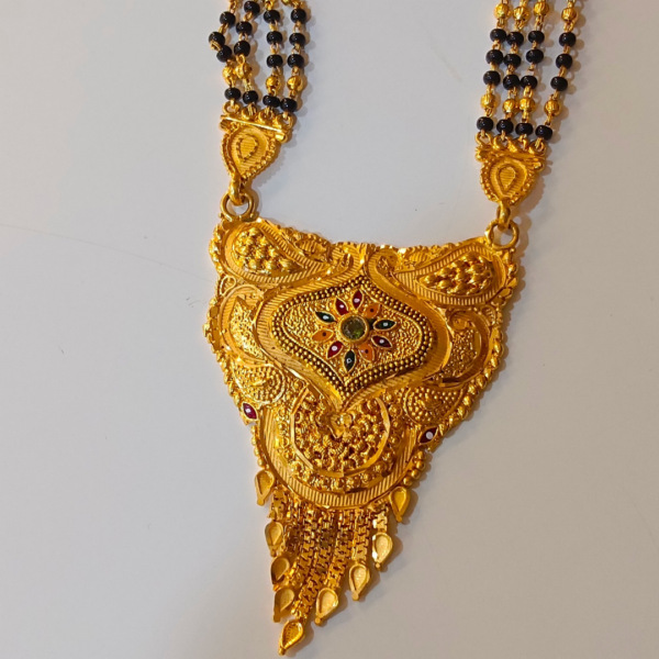 Classic Mangalsutra with Temple Pendant