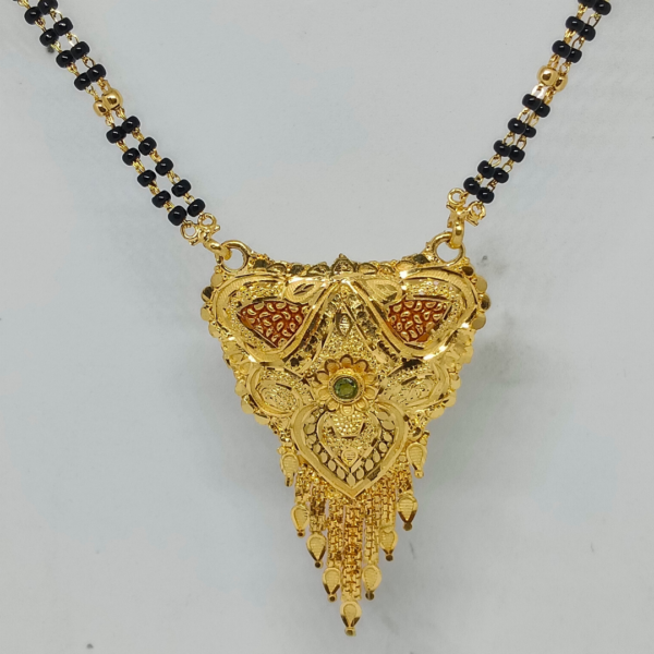 Intricate Mangalsutra with Jhumka Pendant