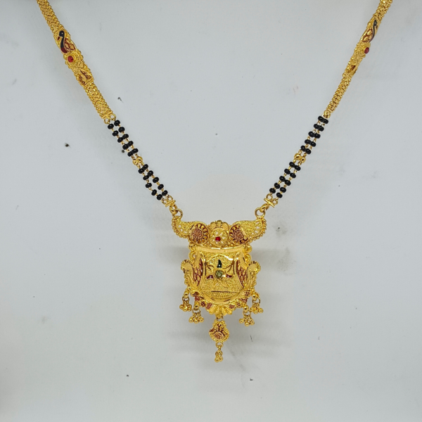 Ornate Mangalsutra with Stonework