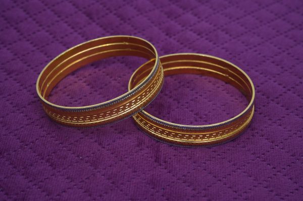 Intricate Geometric Bangle Set